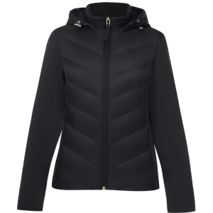 Olive 90/10 Packable Down Puffer Jacket - Black