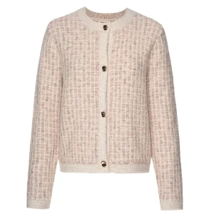 Vivian Cardigan - Blush Check