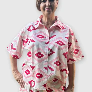Joop and Gypsy Cotton Aztec Print Shirt