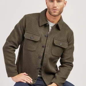 Oversized Wool Shirt Jacket